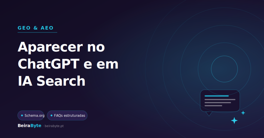Como Aparecer no ChatGPT e em IA: Guia GEO/AEO para Portugal (2026)