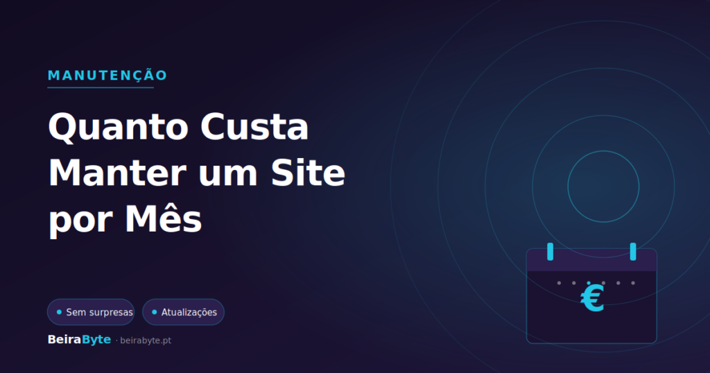 Quanto Custa Manter um Site WordPress por Mês em Portugal (2026)