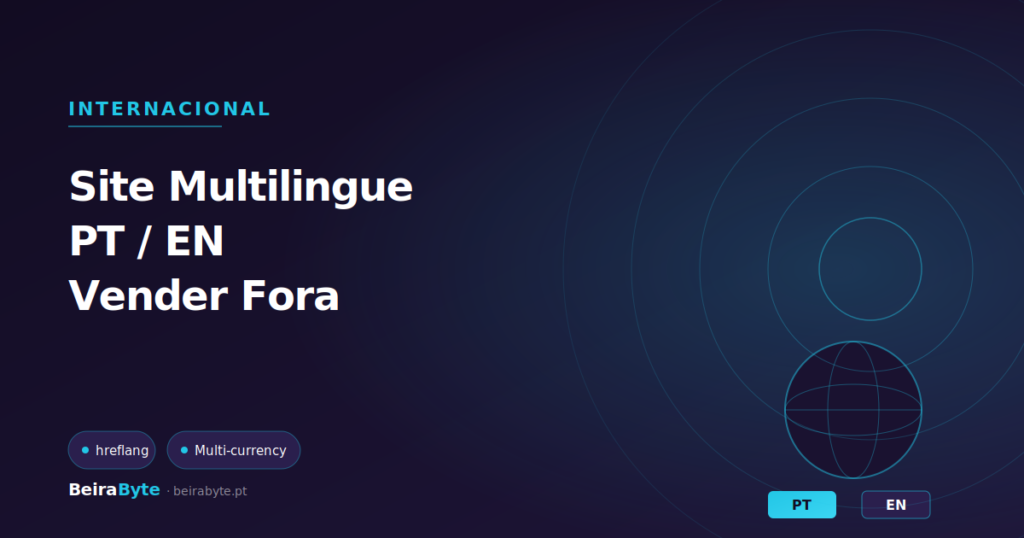 Site Multilingue PT/EN: Como Vender ao Estrangeiro a Partir de Portugal